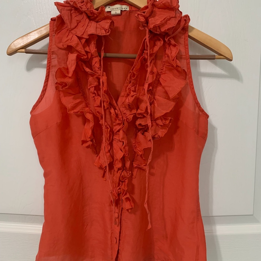 Ruffle Blouse Small